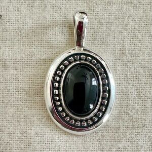 RETIRED - James Avery Onyx / Black Pendant - Heirloom Collection